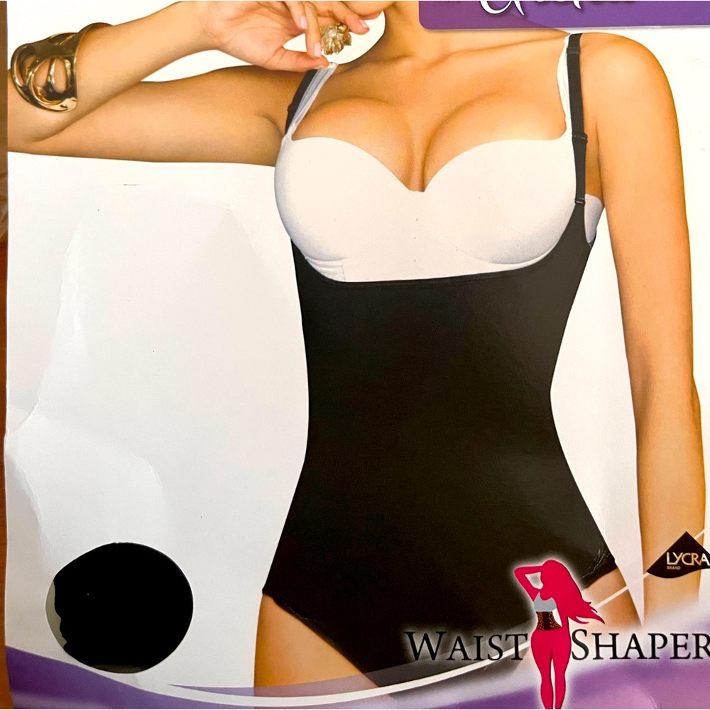 WaistShaperz Medium Black Alexa Bodysuit NWT
